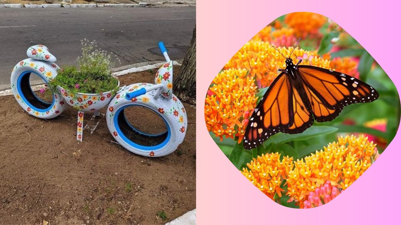 DIY Garden Decor Projects With Recycled Materials - YouTube