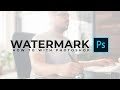 How To Add A Watermark To Your Work In Photoshop - Beginner