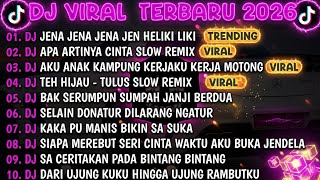 Download lagu DJ MELAYU TERBARU 2026 DJ JENAJENA JENA JEN HELIKI LIKI - ONCOM GONDRONG DJ APA ARTINYA CINTA VIRAL🎵