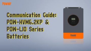 How to Connect POW-HVM6.2KP Inverter with the POW-LlO Series Batteries?