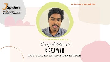 CONGRATULATIONS B.DHEERAJ KUMAR PLACED AS JAVA DEVELOPER