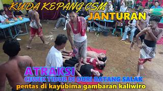 janturan & atraksi penari cewek guling di atas duri salak,kuda kepang cipto sekar melati di kayubima