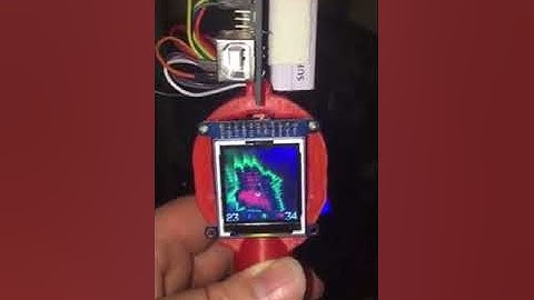 make for  50$ if you own an Arduino! Amg8833 thermal camera auto range 64 x64 subsample on Arduino!