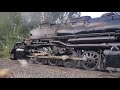 4014 big boy train starting  steam locomotive