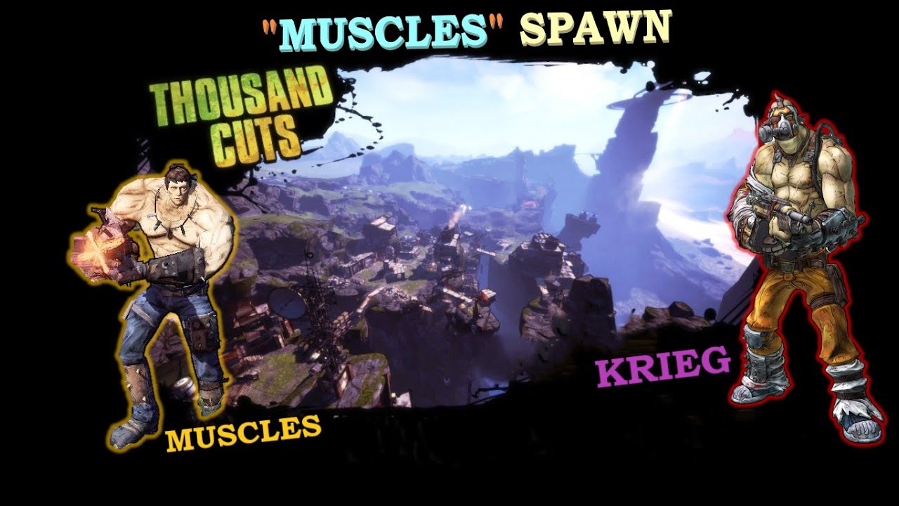 Borderlands 2 | Muscles Spawn (Rare Enemy) | Thousand Cuts | Krieg OP10 ...