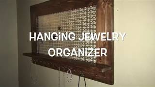 I recently built a couple of these wall hanging jewelry organizers as presents. I used some old crate wood for the frames, some ...