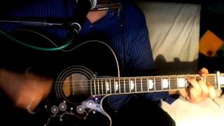Video thumbnail of "True Love Will Never Fade ~ Mark Knopfler ~ Acoustic Cover w/ Epiphone EJ-200CE BK & Bluesharp"