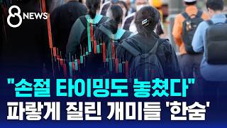 "손절 타이밍도 놓쳤다"..파랗게 질린 개미들 '패닉' / SBS 8뉴스
