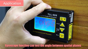 TLL-90S Digital protractor Gyroscope usage tutorial