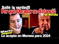 Salió la verdad! Motivo del porqué Noroña se distanció de Obrador, M. Delgado lo incluye al 2024