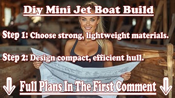 DIY Mini Jet Boat Build From Scratch With Boat Building Plans