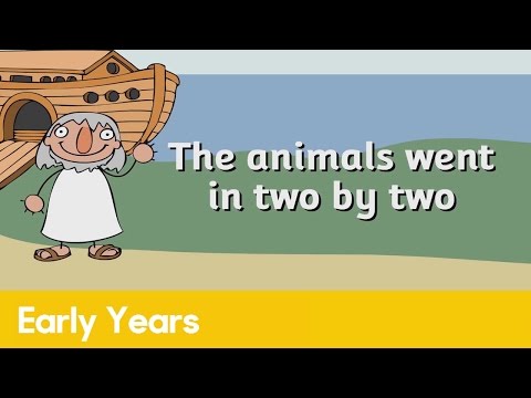 The animals went in two by two | Early Years - Nursery Rhymes | BBC Teach