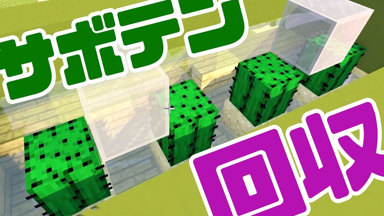 マインクラフト サボテン自動回収機をつくるよ 48 マイクラ実況 Minecraft Youtube