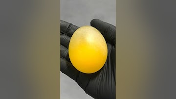 Making a bouncy egg by dissolving its shell