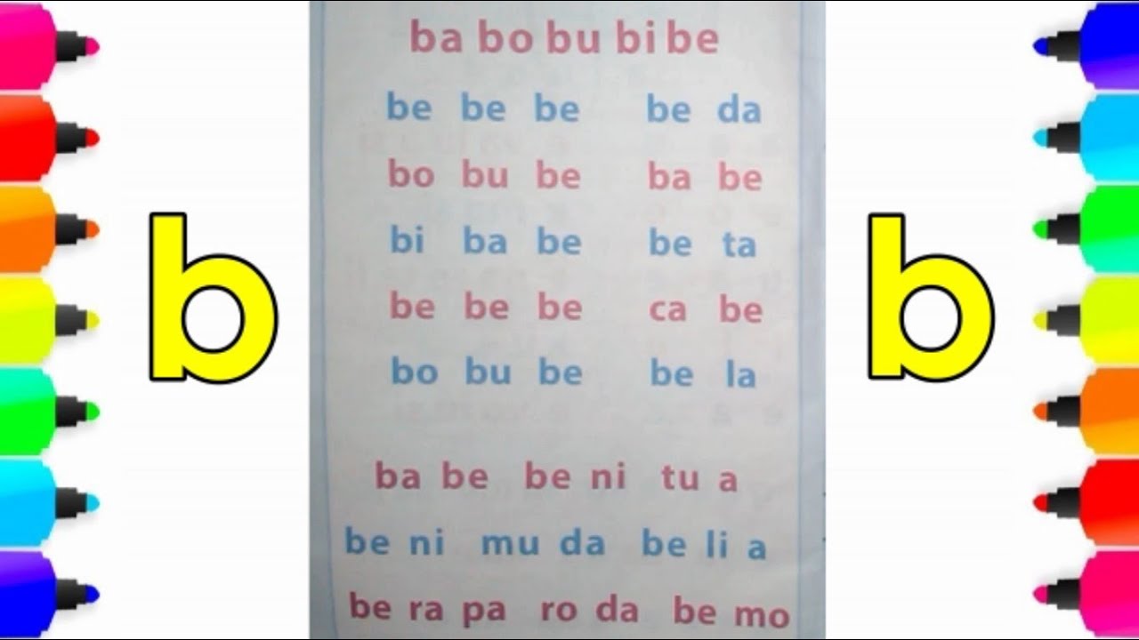 Mengeja Dan Membaca Kata Ba Bi Bu Be Bo Untuk Anak Anak Umi Risa Youtube