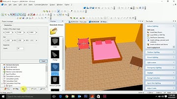 Dialux 4.13 tutorial part 2-Adding colors, furniture and textures for room