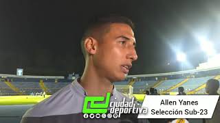 Allen Yanes Selección Sub-23