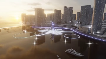 Blender 2.8 Eevee architectural competition animation