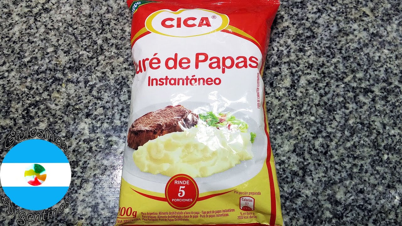 Cica Puré de Papas Deshidratado Instantáneo YouTube