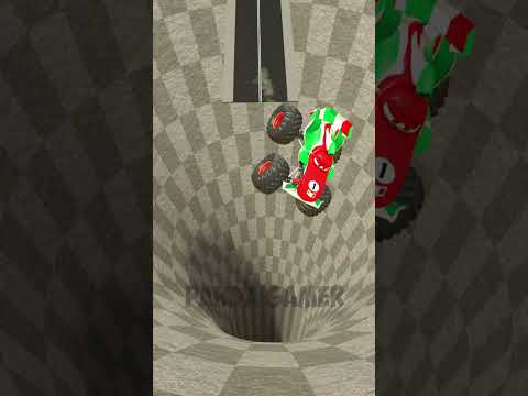 ALL SIZE CARS LIGHTNING MCQUEEN MONSTER TRUCK TEAM SALLY MATER KING ROAD RIDE FUNNEL Garry's Mod