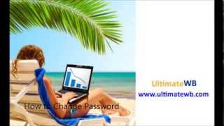 How to change your admin panel password, Ultimate Web Builder Tutorial