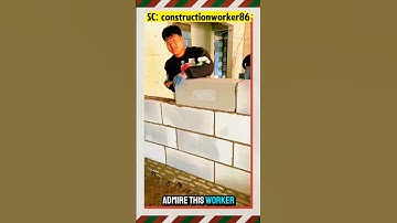 een echt schone, nette en precieze metselinstallatie #metselwerk #constructie