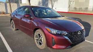 Detailed 2025 Nissan Sentra SV start up and walk around including window sticker Information
