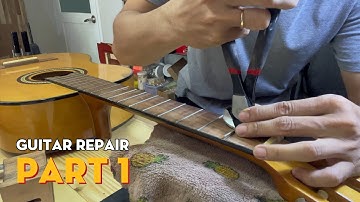 Complete Classical Guitar Refret and Setup Part 1