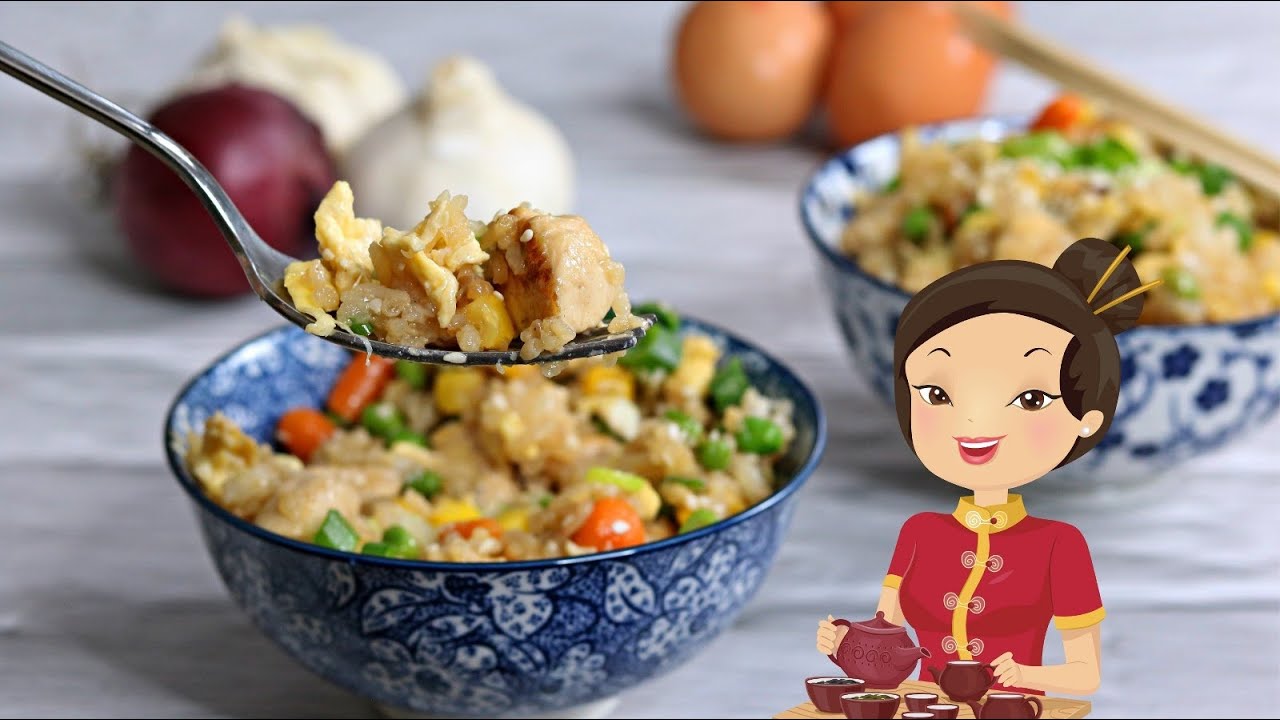 SAFTIGER GEMÜSEREIS MIT HÜHNCHEN UND EIERN, EI-REIS - 30 MIN GERICHT - CHINESISCHER REIS