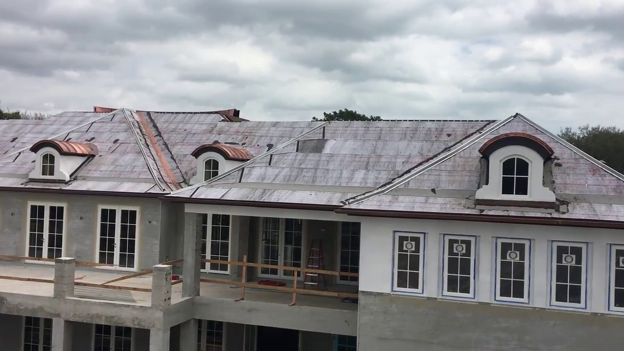 Istueta Roofing Ludowici tile with copper dormers job in progress YouTube