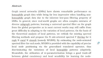 Node Oriented Spectral Filtering for Graph Neural Networks