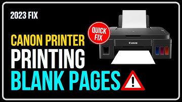 How To Fix CANON PRINTER PRINTS BLANK PAGES Error (Windows 11/10/8/7)