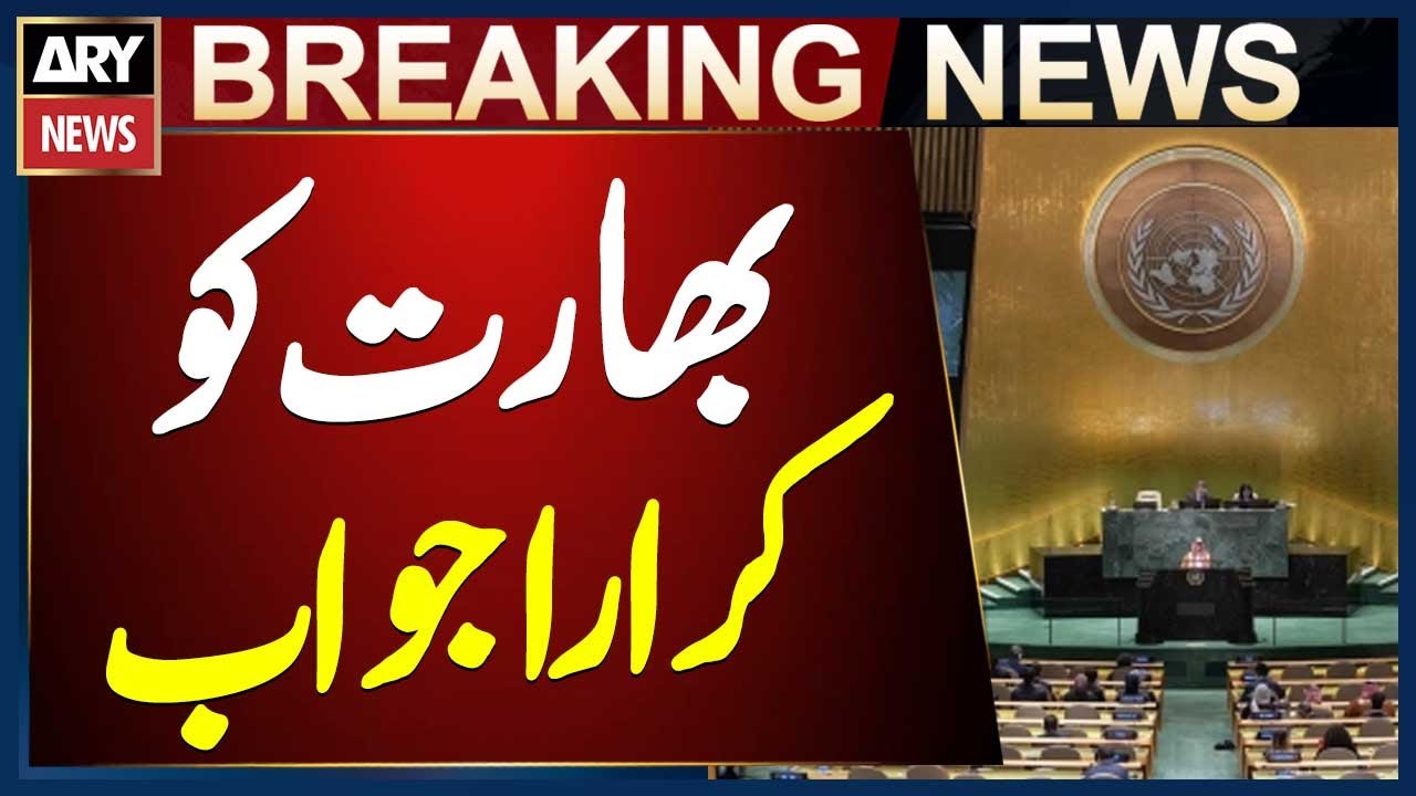 Pakistani Second Secretary Muhammad Rashid Gives a Strong Reply to ...
