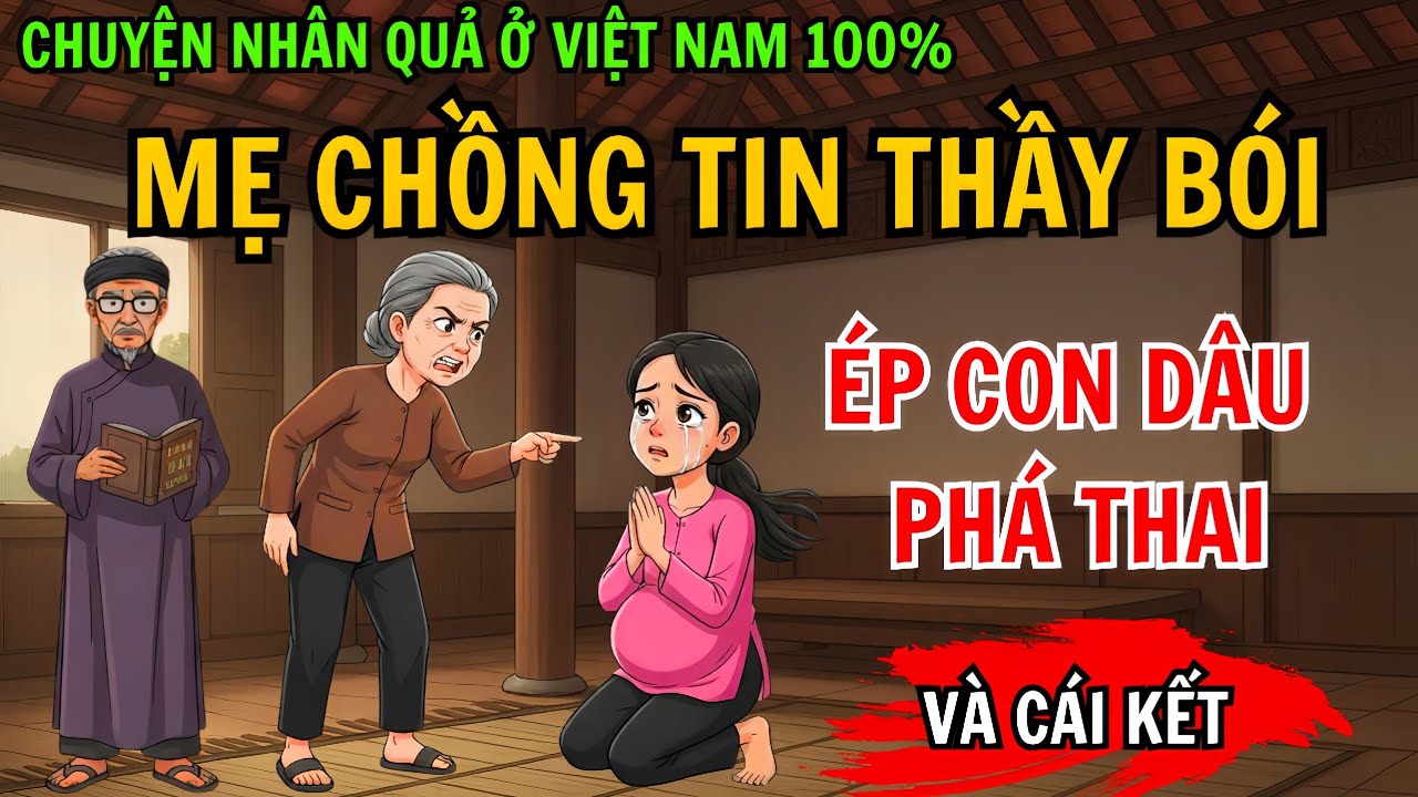 Chuyện Nhân Quả 100% Mẹ Chồng Tin Lời Thầy Bói, Ép Con Dâu Phá Thai – Và Cái Kết!