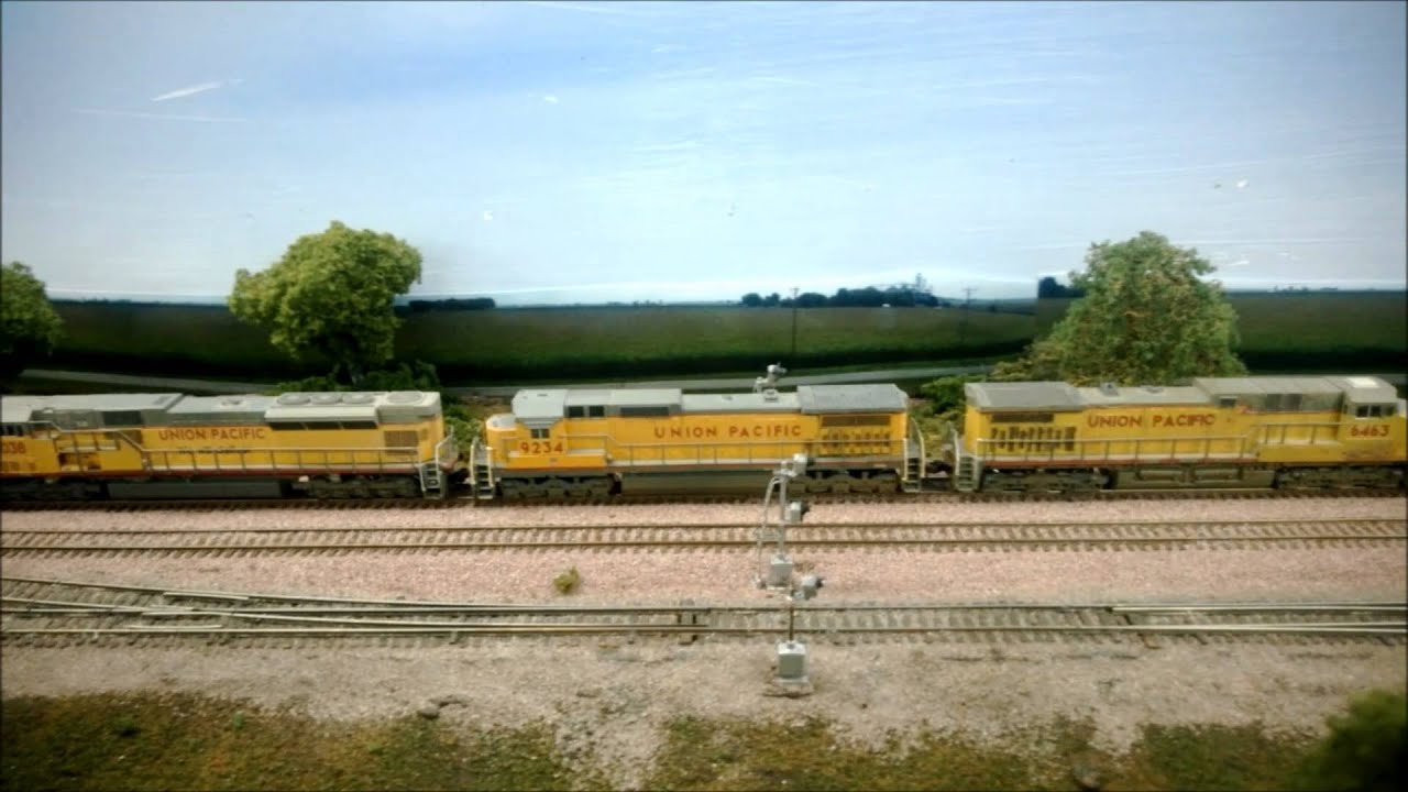 Cornfield Backdrop on the Union Pacific Railroad Geneva Subdivision