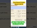 cara Reset Printer Epson L3210
