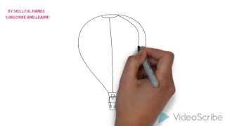 How to Draw an Air balloon / Как нарисовать Воздушный шар