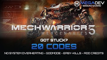 MECHWARRIOR 5 - MERCENARIES Cheats: Godmode, Easy Kills, Add Credits, ... |  Trainer by MegaDev