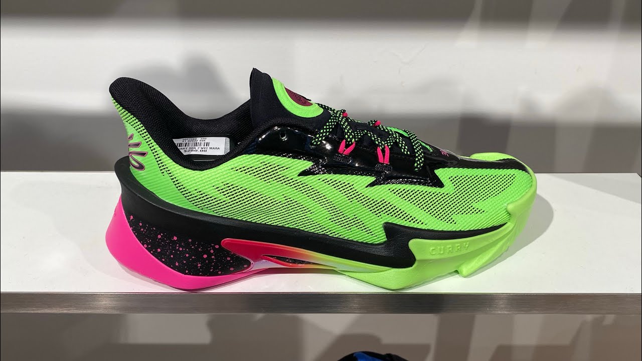 Under Armour Curry Series 7 (Hyper Green/ Black) - Style Code