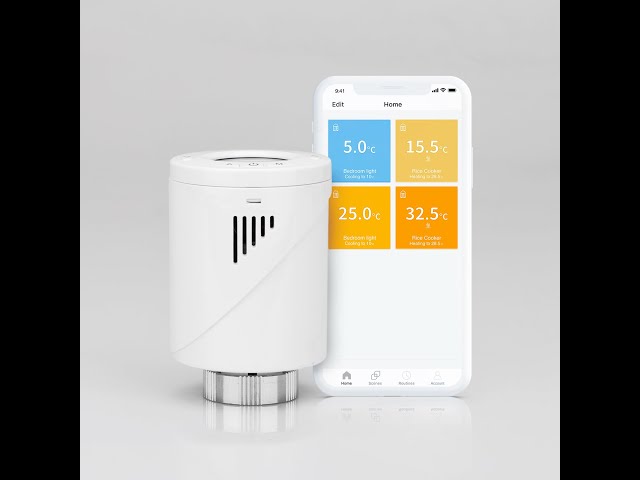 Cabezal termostático inteligente para radiador Meross MTS150, control App,  Wi-Fi - Casa del Futuro