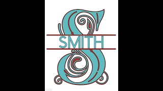 Split Letter Monogram