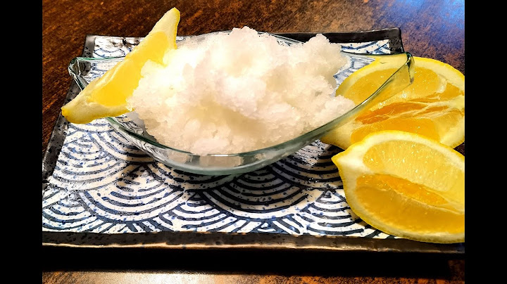 GRANITA SICILIANA AL LIMONE, dissetante rinfrescante e facile da fare con #videoricetteinsieme
