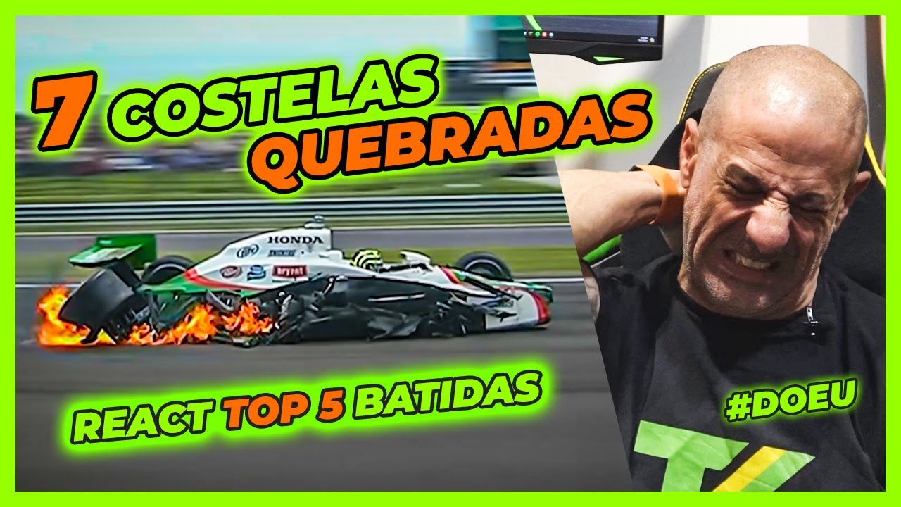 Reagindo às TOP 5 Batidas mais sérias que já tive na IndyCar! | #react #doeu