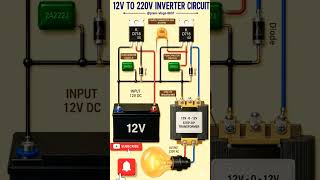 ⚡🔋 12V To 220V Inverter Circuit 🔥 #shorts #electronics #premvlogs8691