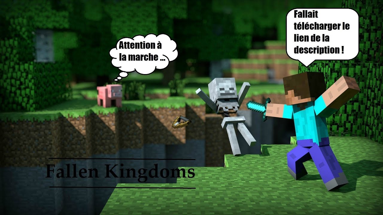 Minecraft / Map Fallen Kingdoms à télécharger ! - YouTube