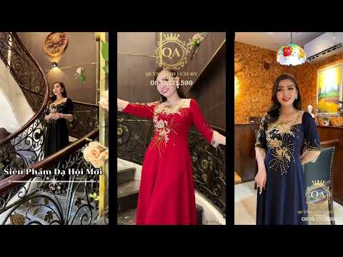 Bộ Sưu Tập Đầm Xoè Dạ Hội Kết Hoa Kelly Dress - Quỳnh Anh Luxury Fashion - 0938.171.599