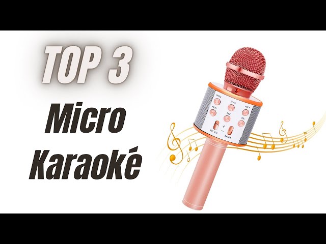 Micro Karaoke Enfant ,Microphone Sans Fil Karaoké, Micro Karaoke Bluetooth  Pour