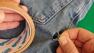 No Sewing Needed! Fix Jeans Fast in 5 Minutes