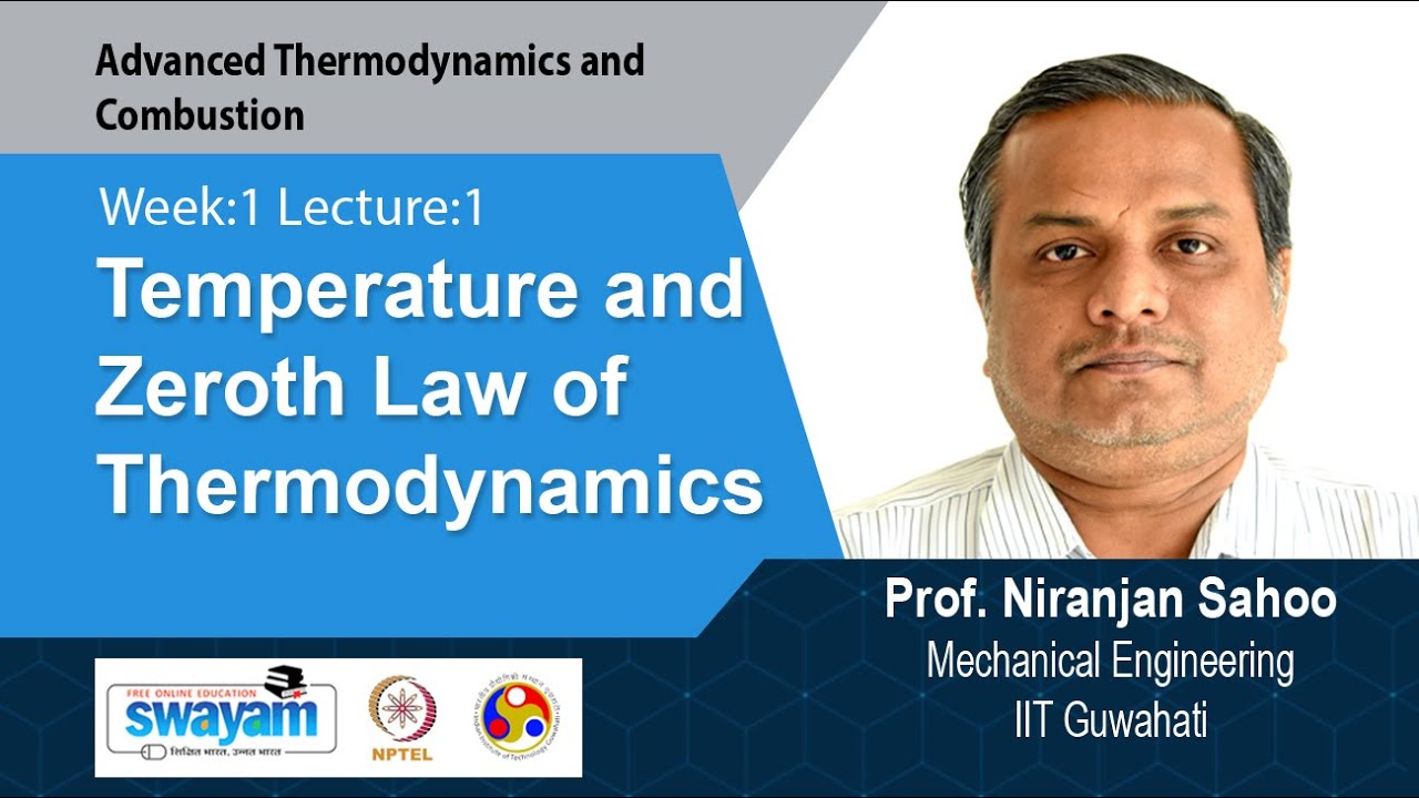 Lec 1: Temperature and Zeroth Law of Thermodynamics - YouTube
