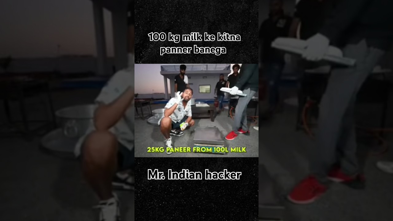 100 kg milk convert into paneer 🤤 